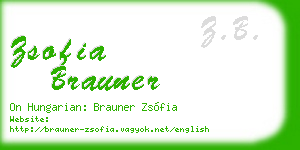 zsofia brauner business card